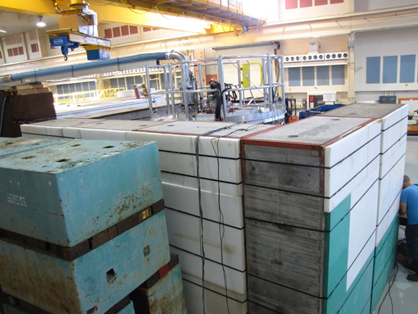 CCM experimental area and shielding environment