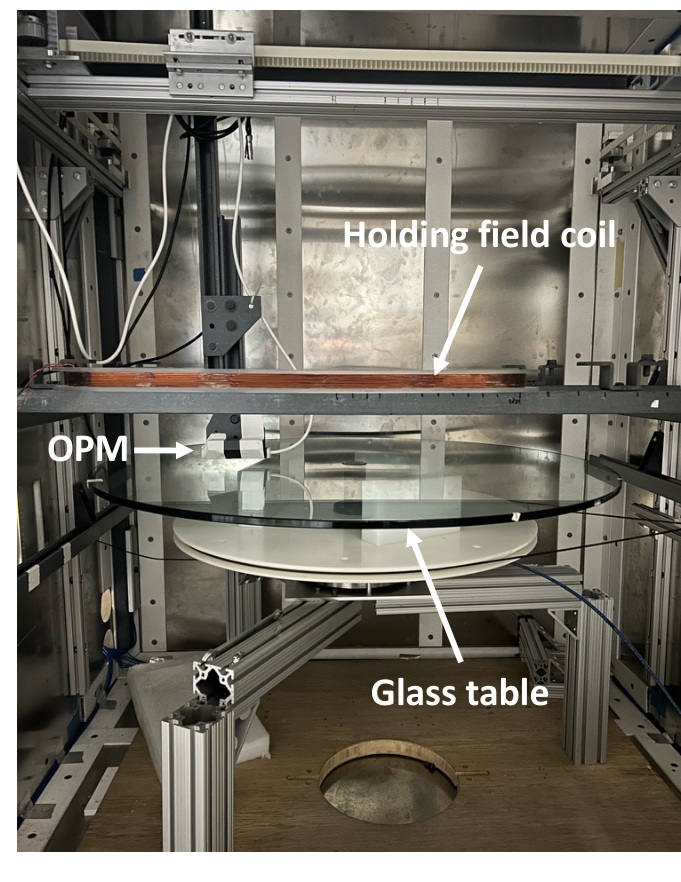 Turntable magnetic impurity scanner used for nEDM component screening