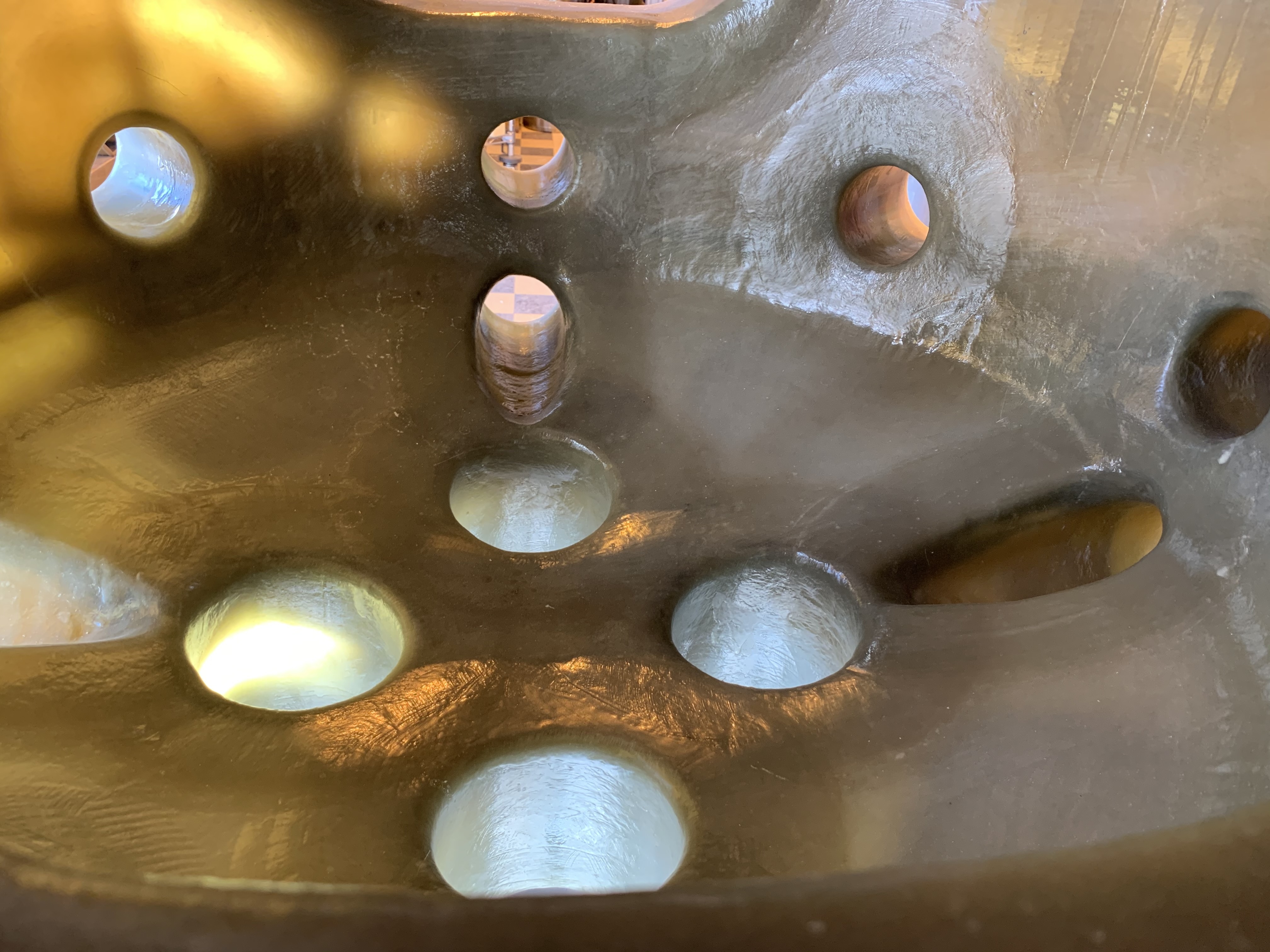 Interior of nEDM vacuum chamber