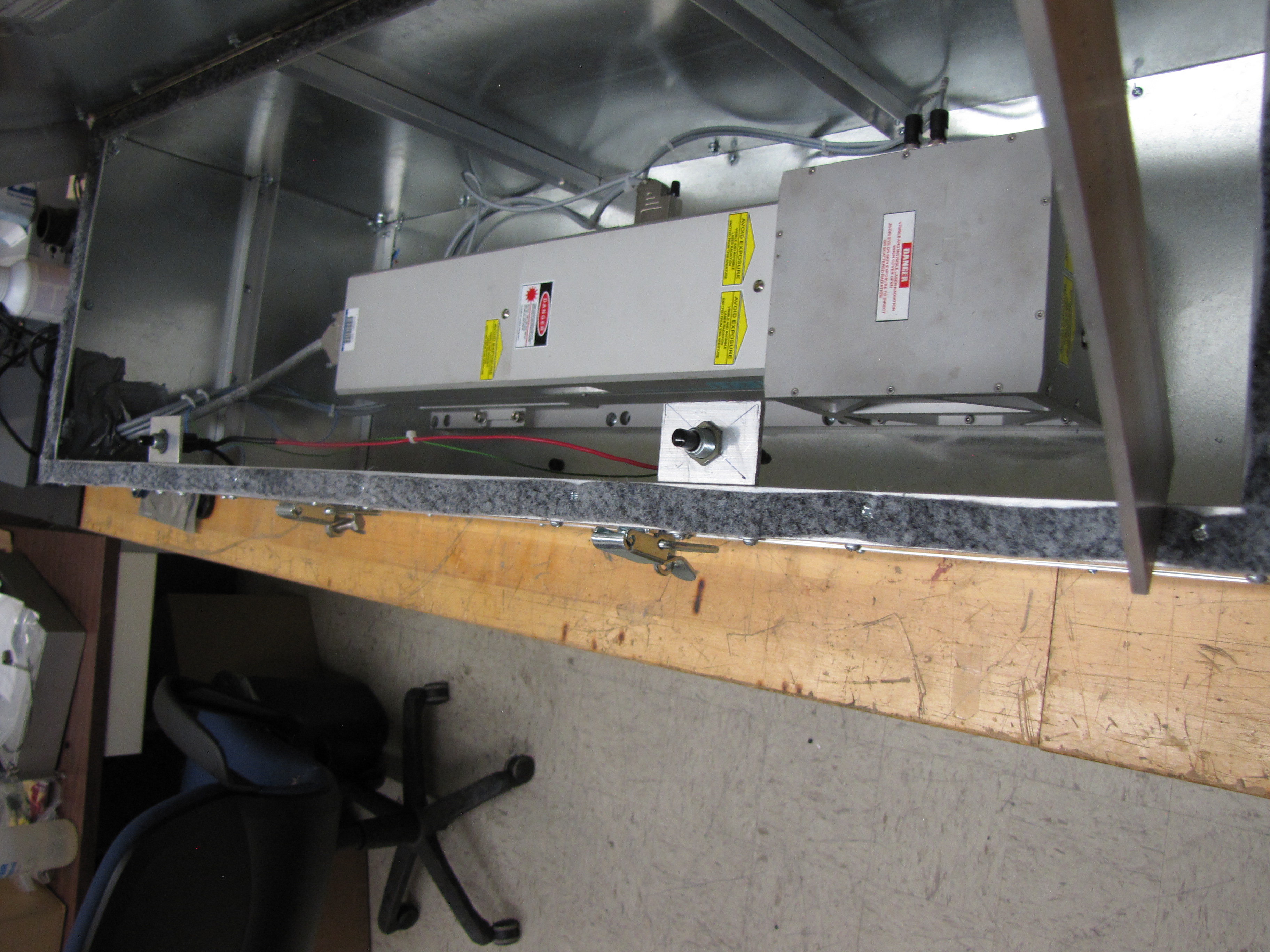 Laser enclosure interlock switches