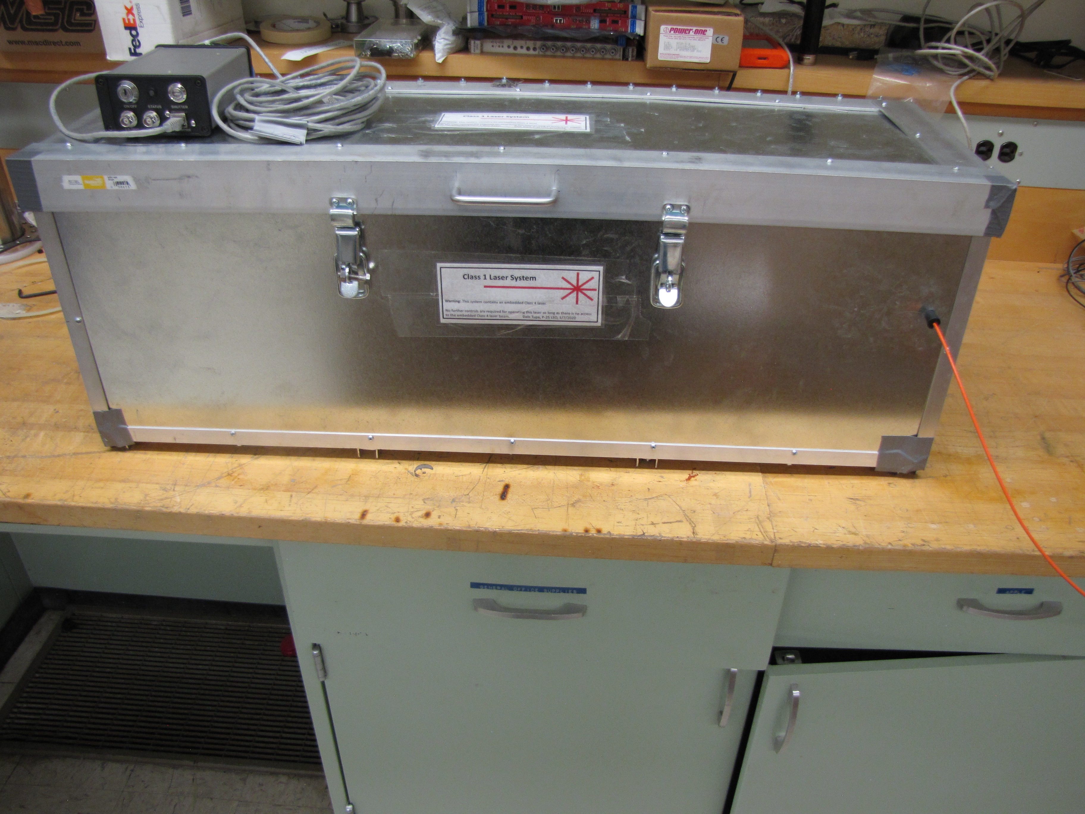 Interlocked laser enclosure