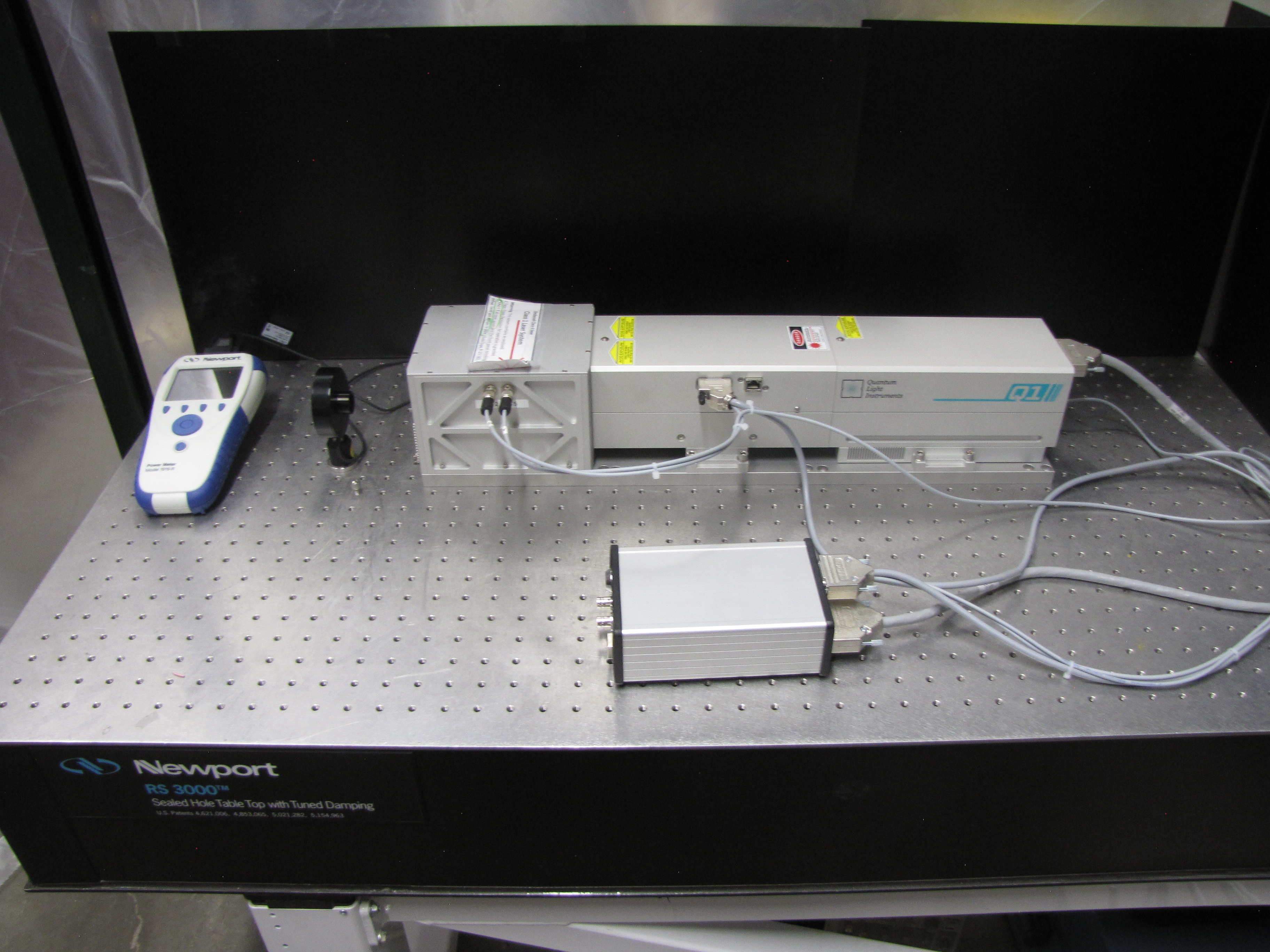 Experimental laser system